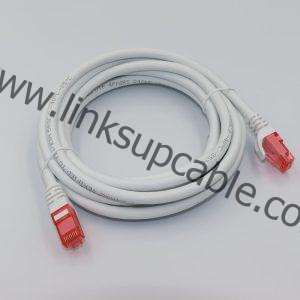 Gold-Plated RJ45 Connector with Snagless Boot on Cat6 UTP Cable