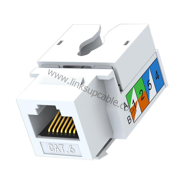 Cat5e UTP/STP Keystone Jack & RJ45 8P8C Connector Modular Plug Assembly 1 Cat6 UTP STP Metal Keystone Jack and RJ45 8P8C Modular Connector