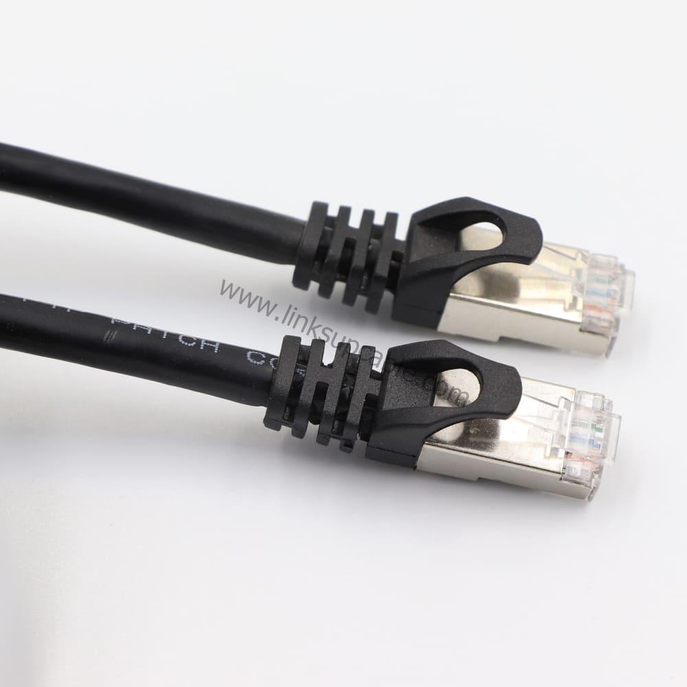 Cat5e Shielded Ethernet Cable Gigabit 100MHz Heavy-Duty Round STP/FTP High-Speed Patch Cord 2 Cat5e Shielded Round Ethernet Cable Gigabit 100MHz STP High Speed Patch Cord