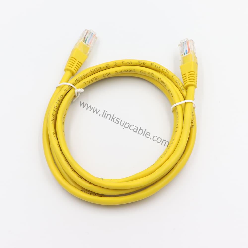 Cat5e UTP Round Ethernet Patch Cable RJ45 Network LAN Cord 3 Cat5e Unshielded Round Ethernet Cable Gigabit 100MHz UTP Patch Cord