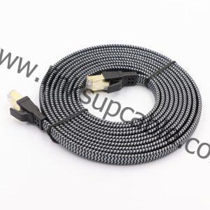 Cat8 Flat Ethernet Cable 40Gbps 2000MHz High Speed Patch Cord