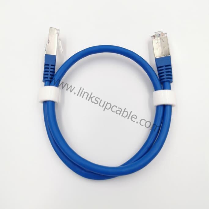 Cat6 Shielded Ethernet Cable Gigabit 250MHz Heavy-Duty Round STP/FTP High-Speed Patch Cord 2 Metal Shielded RJ45 Connector with Gold-Plated Pins on Cat6 Shielded Cable