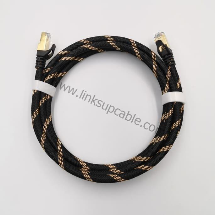 Cat7 Ethernet Cable 10Gbps 600MHz Heavy-Duty Shielded (S/FTP) Round High-Speed Patch Cord 1 Cat7 Round Ethernet Cable 10Gbps 600MHz Heavy-Duty Shielded Patch Cord