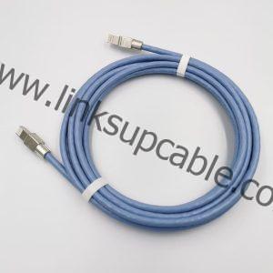 Cat8 Round Ethernet Cable 40Gbps 2000MHz Heavy-Duty Shielded Patch Cord