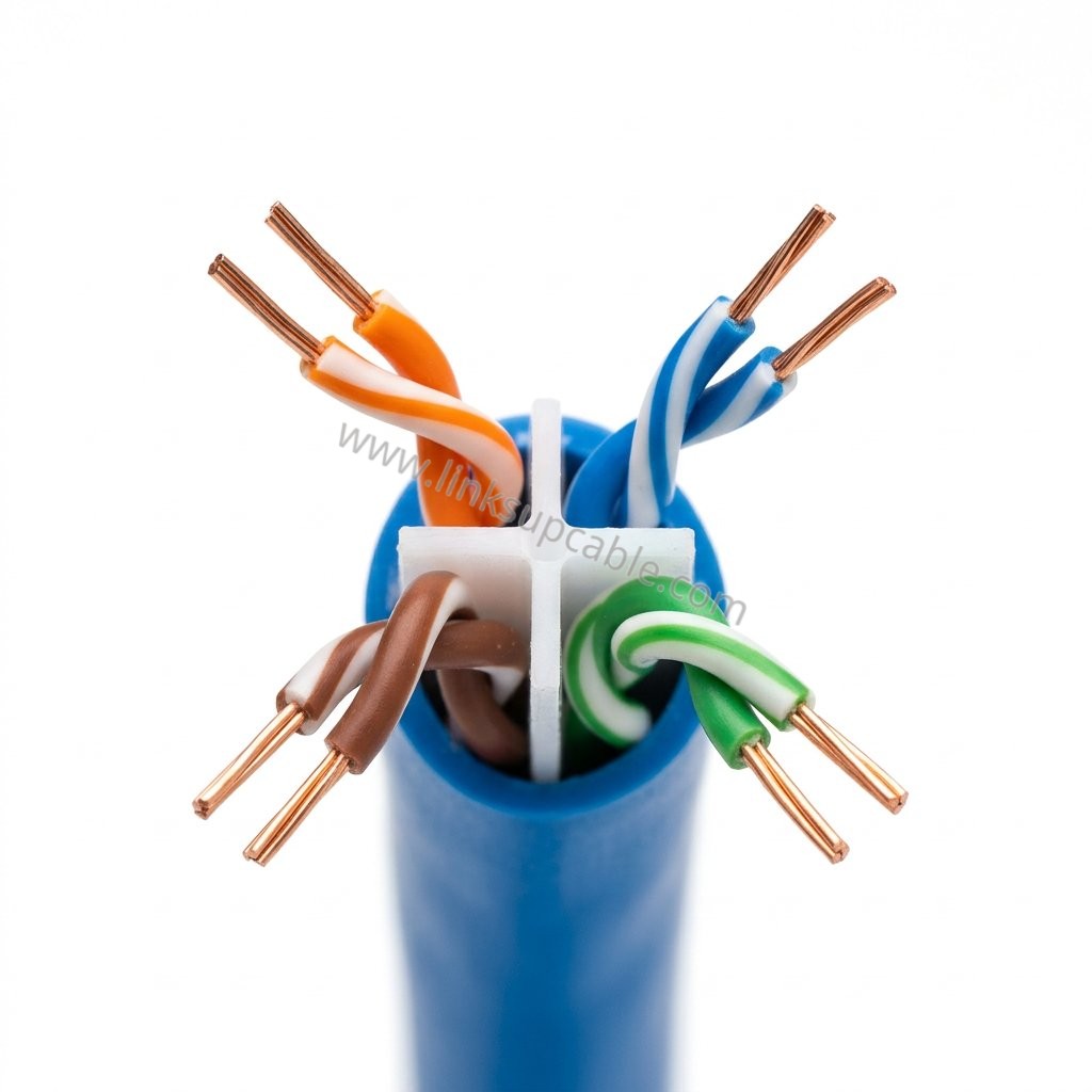 Cat6 / Cat6A Bulk Ethernet Cable 1000ft — 23AWG Solid Bare Copper, CMR Riser 2 Bulk ethernet cable boxes in blue grey white and yellow custom jacket colors for OEM private label